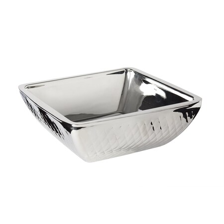 Bon Chef Square Diamond Cold Wave Bowl  10-1/4" X 10-1/4" X 3-7/8" H   3 Qt 9332DI